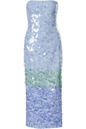 Carolina Herrera Ombré-Midikleid mit Pailletten