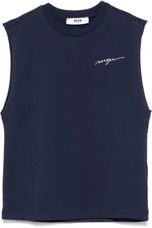 Msgm Tanktop mit Logo-Stickerei