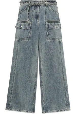 3.1 Phillip Lim Weite Jeans mit Gürtel