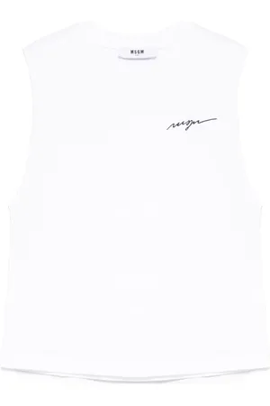 Msgm Tanktop mit Logo-Stickerei