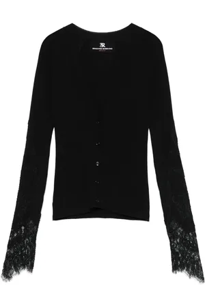 ERMANNO SCERVINO Cardigan mit Spitzeneinsätzen