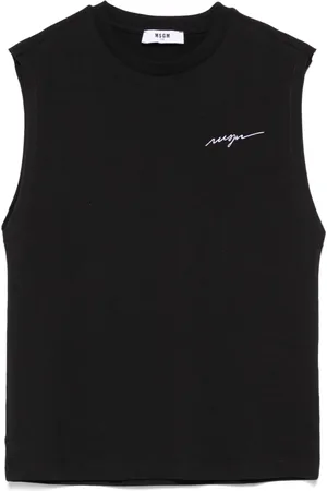 Msgm Tanktop mit Logo-Stickerei
