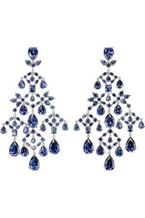 Anabela Chan 14kt Celestial Cascade Goldohrringe mit Saphir