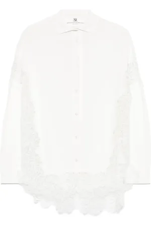 ERMANNO SCERVINO Cardigan mit Spitzeneinsätzen