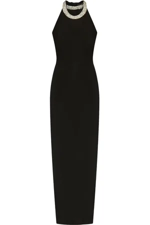 Balmain Maxikleid mit Kristallverzierung