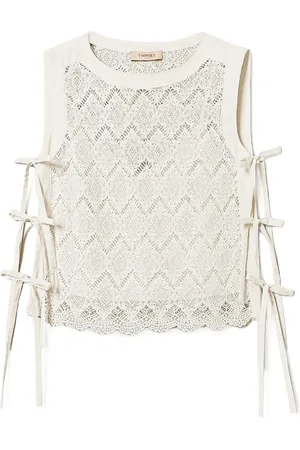 Twin-Set Top mit Spitze