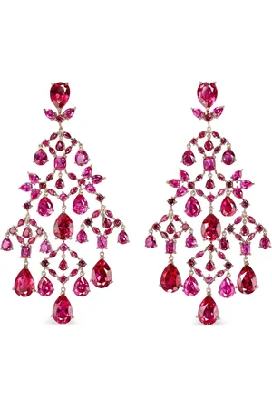 Anabela Chan 14kt Celestial Cascade Goldohrringe mit Rubin