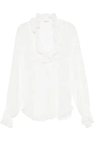 ERMANNO SCERVINO Bluse mit Rüschenbesatz