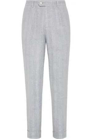 Brunello Cucinelli Hose mit Hahnentrittmuster