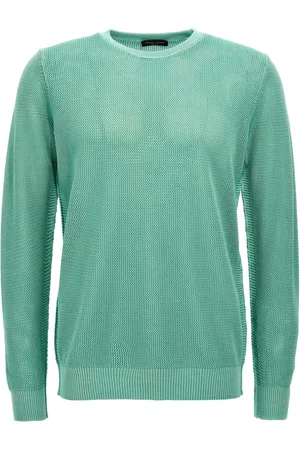 Roberto Collina Pullover in Mesh-Optik