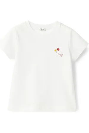 Il gufo T-Shirt mit Logo-Stickerei