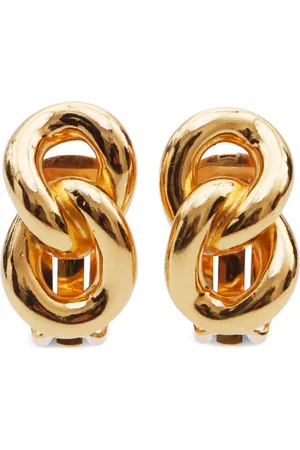 Dior 1990 Ohrclips in Kettenoptik