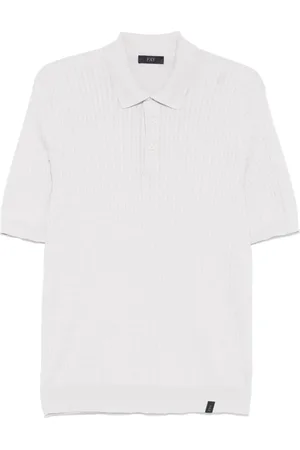 FAY Poloshirt mit Zopfmuster