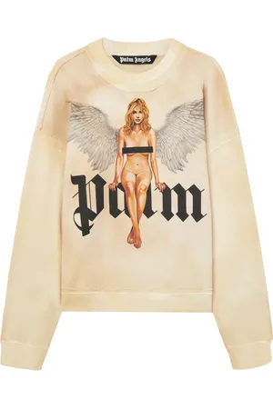 Palm Angels Crystal Pin Up Sweatshirt