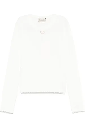 Twin-Set Geripptes T-Shirt