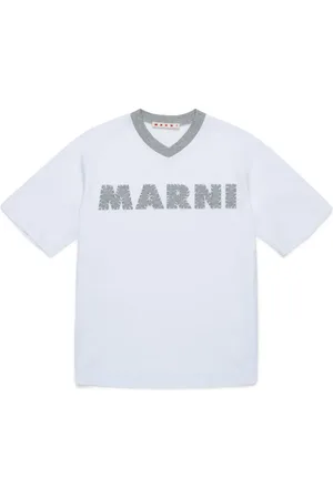 Marni T-Shirt mit Logo-Stickerei
