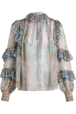 Etro Seidenbluse mit Volants