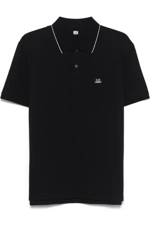 C.P. Company Poloshirt mit Logo-Patch