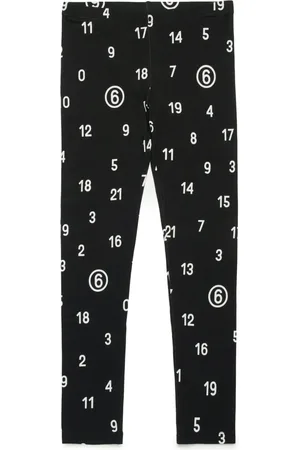 Maison Margiela Leggings mit Nummern-Print
