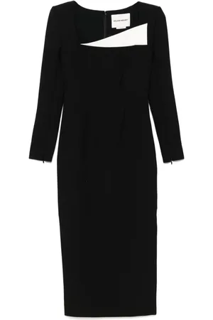 Roland Mouret Midikleid mit langen Ärmeln
