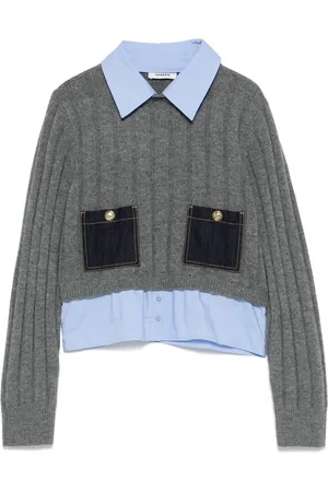 Sandro Pullover im Layering-Look