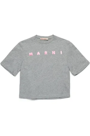 Marni T-Shirt mit Logo-Print