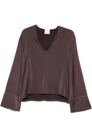 FORTE FORTE Klassische Satinbluse