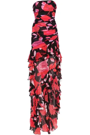 BLUMARINE Maxikleid mit Blumen-Print