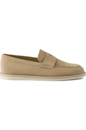 Prada Loafer aus Bleach-Wildleder