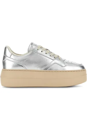 Hogan Flatform-Sneakers im Metallic-Look