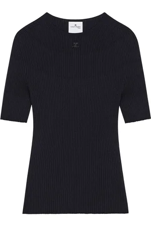 Courrèges Fein gerippter Pullover