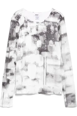 DKNY T-Shirt mit Pailletten