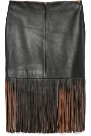 BLUMARINE Klassischer Lederrock