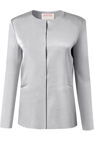 Alejandra Alonso Rojas Schmale Jacke aus Satin