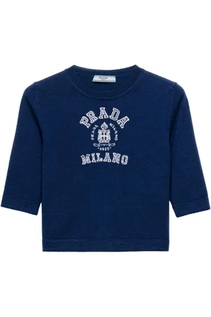 Prada Kaschmirpullover mit Intarsien-Logo