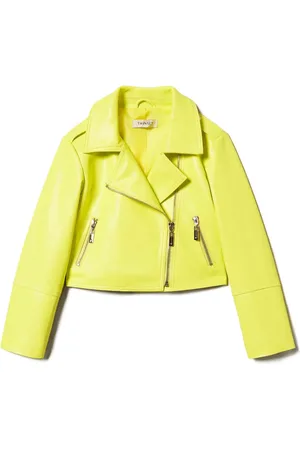 Twin-Set Beschichtete Bikerjacke