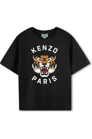 Kenzo T-Shirt mit Tigerkopf-Print