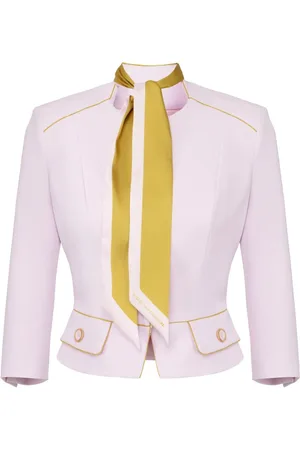 Elisabetta Franchi Kreppjacke mit Schaldetail