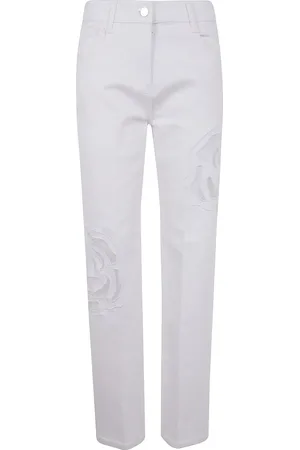 Blugirl Jeans mit Blumenstickerei
