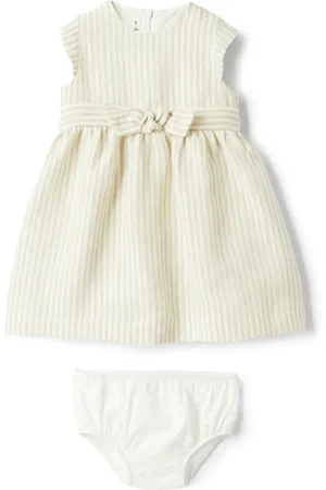 Il gufo Gestreiftes Kleid aus Leinen