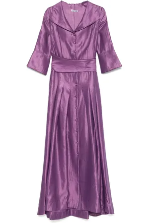 Baruni Maxikleid im Metallic-Look