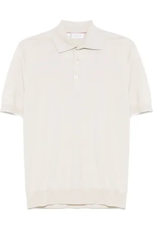 Brunello Cucinelli Fein gestricktes Poloshirt