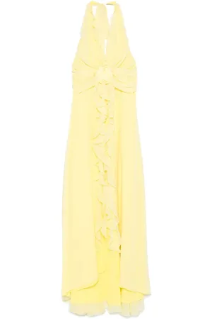 BLUMARINE Maxikleid mit Blumenapplikation