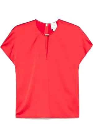 Calvin Klein Bluse mit Logo-Schild