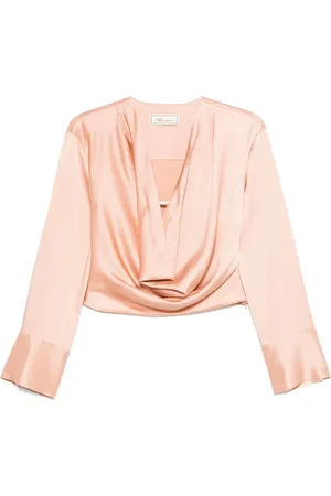 BLUMARINE Top mit Wasserfallkragen