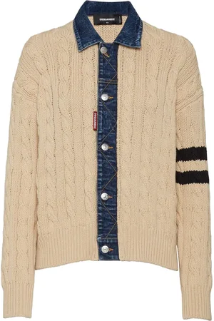 Dsquared2 Cardigan mit Zopfmuster