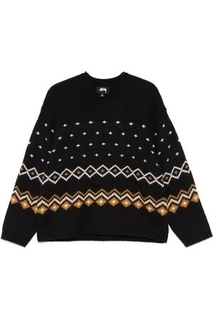 STUSSY Pullover mit Fair-Isle-Muster