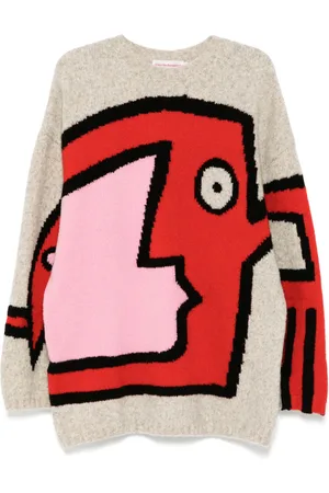WALTER VAN BEIRENDONCK Pullover mit Rundhalsausschnitt