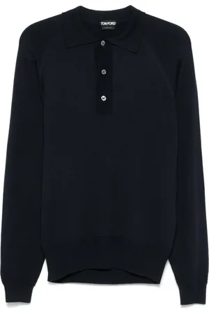 Tom Ford Strickpullover mit Poloshirtkragen
