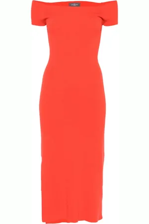ERIC BOMPARD Midikleid mit Bardot-Ausschnitt
